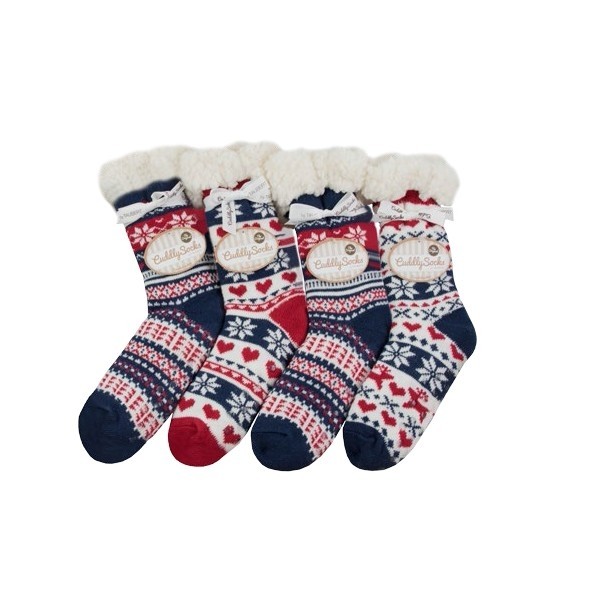 LOVE CHRISTMAS dámske darčekové spacie protišmykové ponožky Taubert