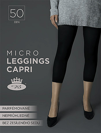 MICRO capri 50 DEN pančuchové legíny Lady B