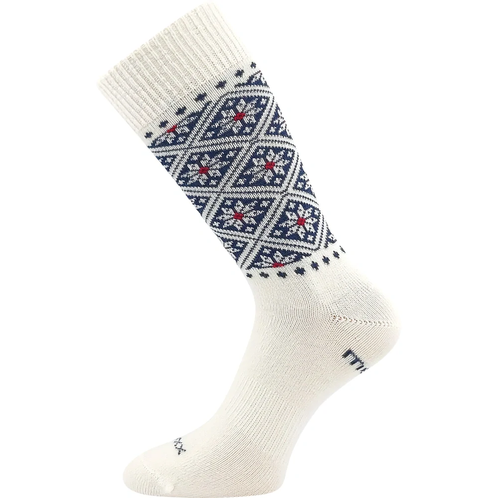 NORDKAPP hrubé merino ponožky s nórskym vzorom VoXX