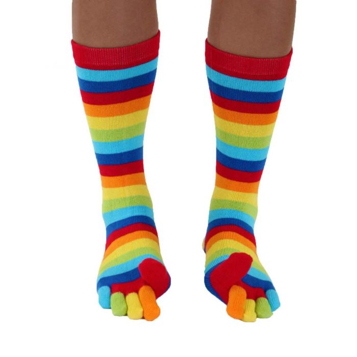 STRIPY prstové pruhované ponožky ToeToe