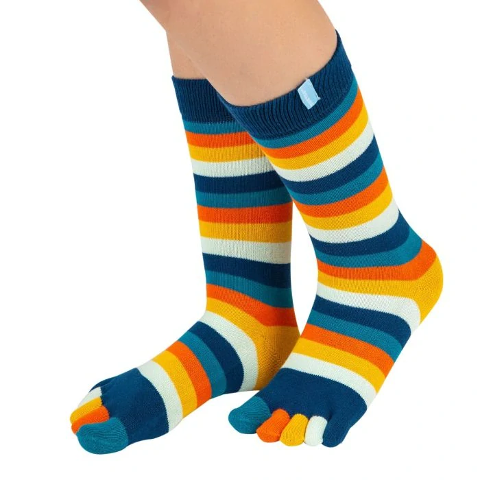 STRIPY prstové pruhované ponožky ToeToe