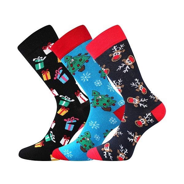 VIANOČNÉ veselé ponožky Boma - DÁRKY