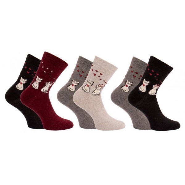 LOVE CATS hrejivé veselé ponožky TRENDY SOCKS