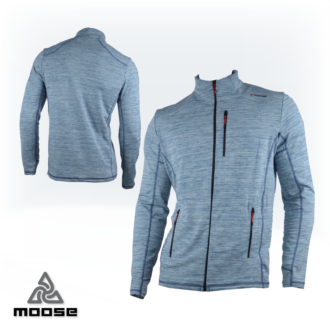 DOVRE MEN MERINO zimná mikina na zips Moose