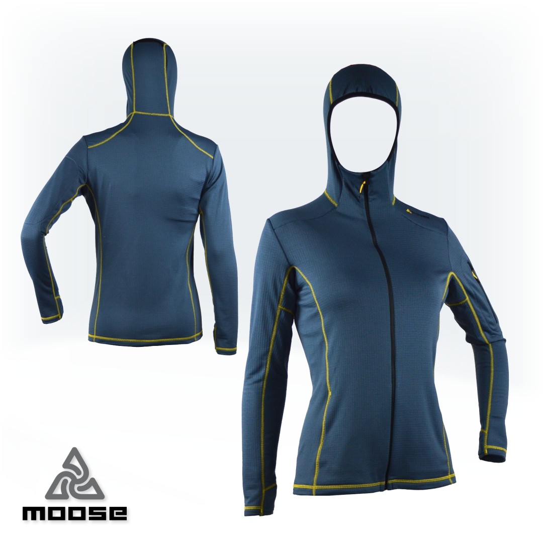 STELVIO HOODIE WOMEN funkčná mikina s kapucňou Moose