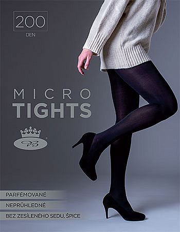 MICRO TIGHTS 200 DEN mikrovláknové jemné pančuchové nohavice Lady B