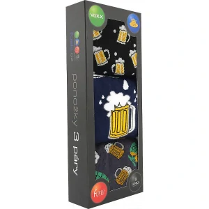 DEBOX farebné vianočné ponožky Lonka - PŮLLITR