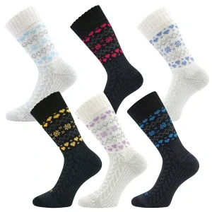 VELTRA zimné merino ponožky s nórskym vzorom VoXX
