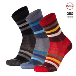 BESKYD LINE pruhované veselé merino ponožky Moose