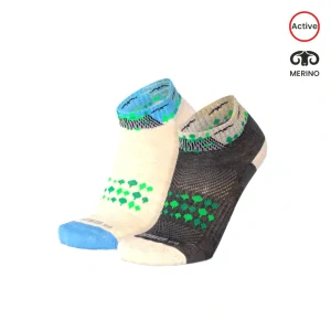 LUZY LUZ nízke veselé merino ponožky Moose