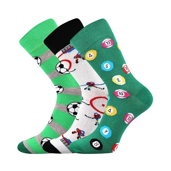 WOODOO farebné veselé ponožky Lonka - HOKEJ