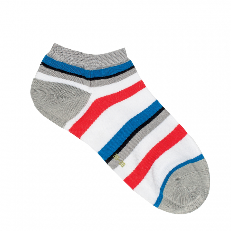 Bambusové unisex SNEAKER pruhované ponožky RS