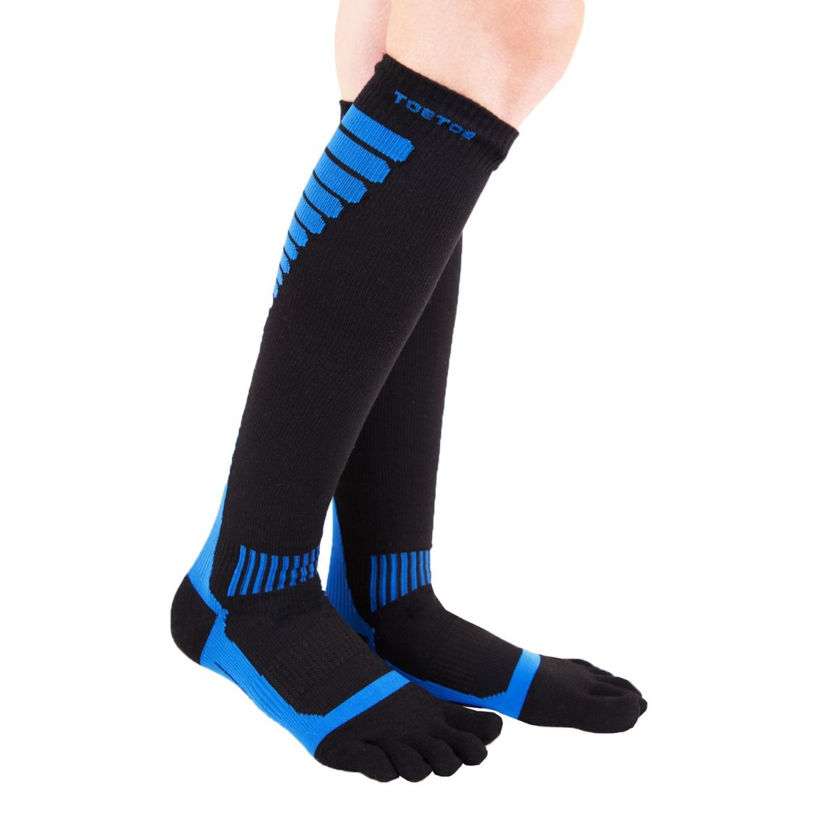 Compression Knee-High prstové kompresný podkolienky ToeToe