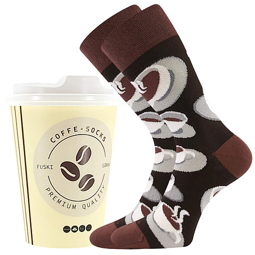 COFFEE SOCKS farebné veselé ponožky Lonka