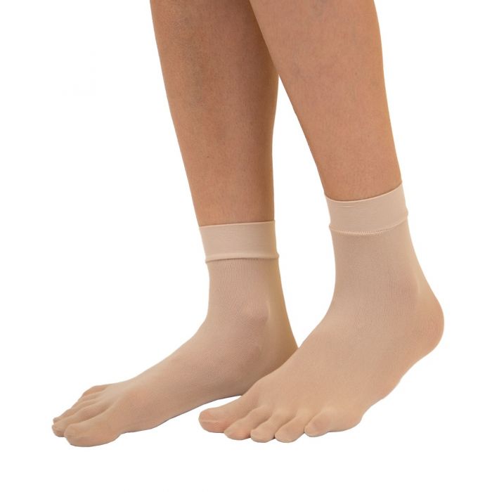 PLAIN ANKLE prstové nylonové ponožky ToeToe