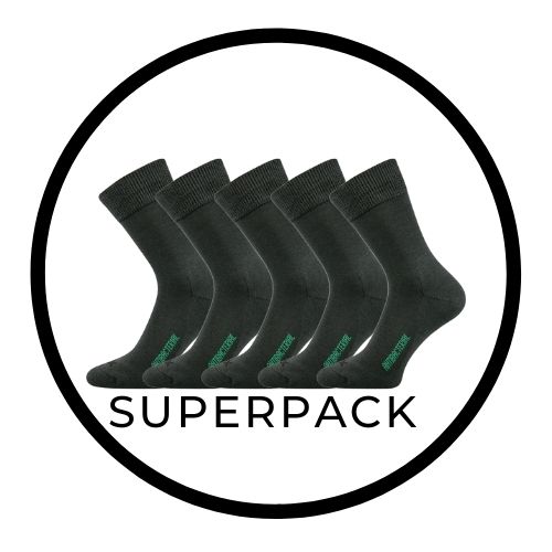 ZEUS SUPERPACK 5párů zdravotné antibakteriálne ponožky VoXX