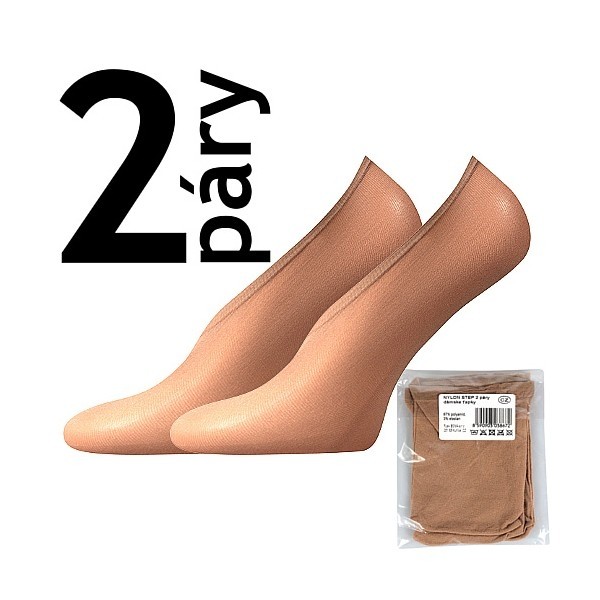 NYLON STEP 2pár 20 DEN pančuchové ťapky Lady B - SÁČEK
