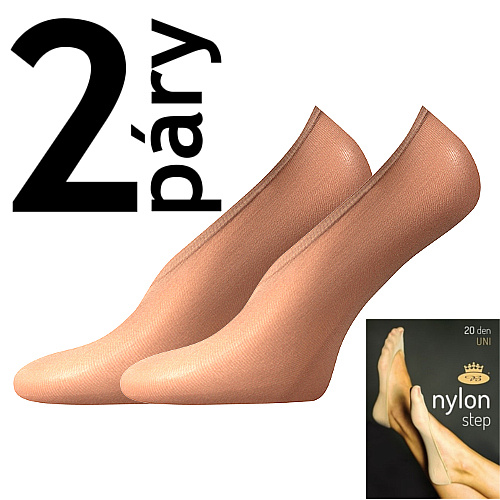 NYLON STEP 20 DEN pančuchové ťapky Lady B - 12 párov
