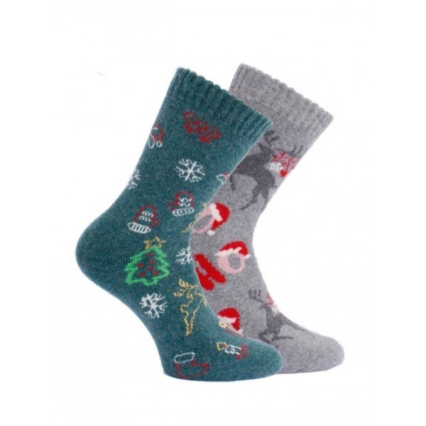 Dámske vlnené vianočné ponožky Trendy socks