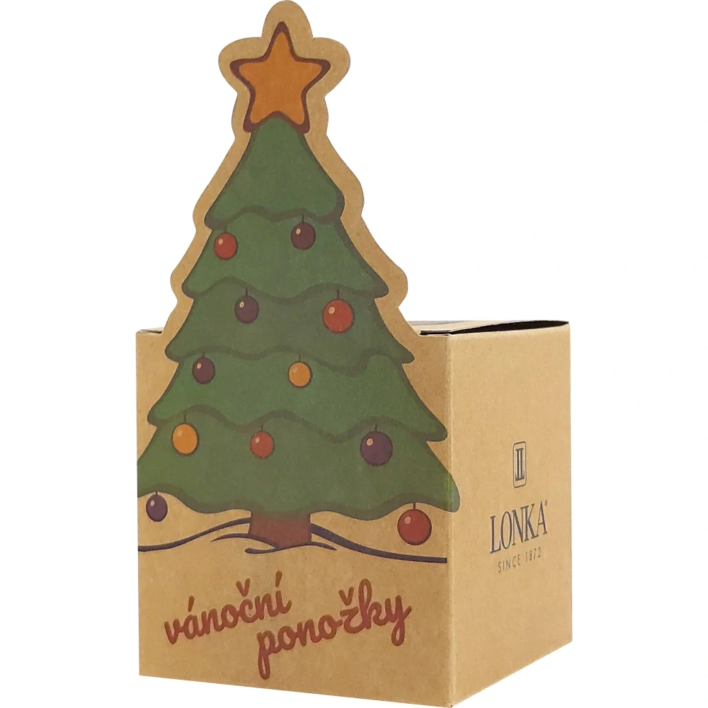 DAMER vianočné ponožky s krabičkou Lonka - SANTA