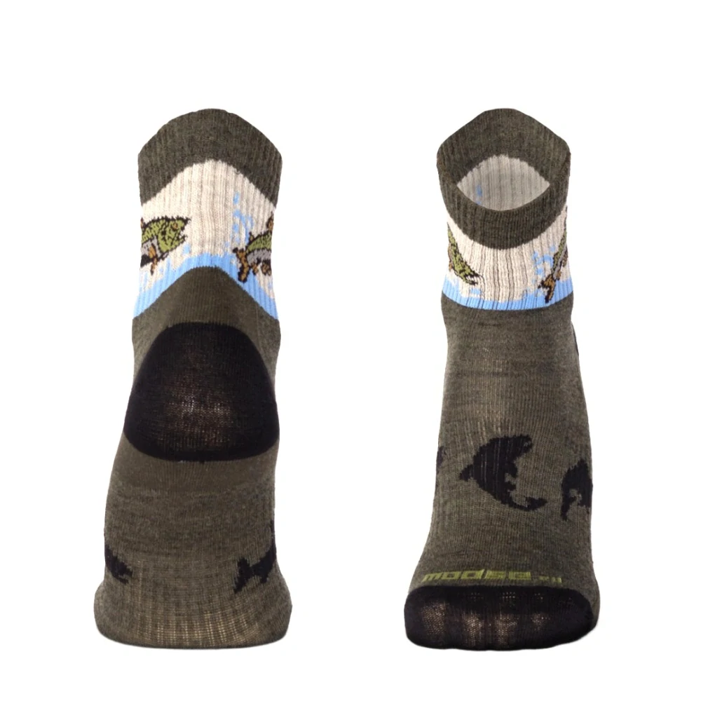 ORLIK TROUT rybárske členkové merino ponožky Moose