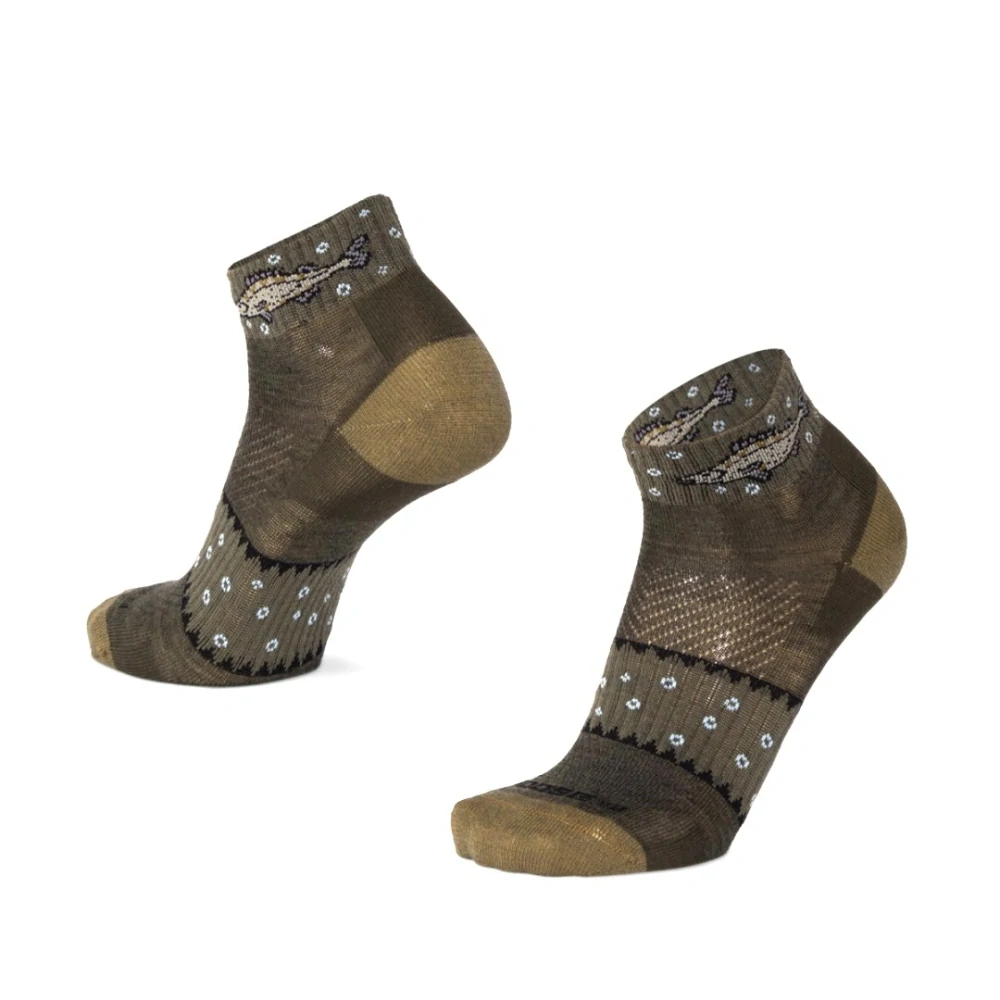 LUZY ZANDER nízke merino ponožky Moose