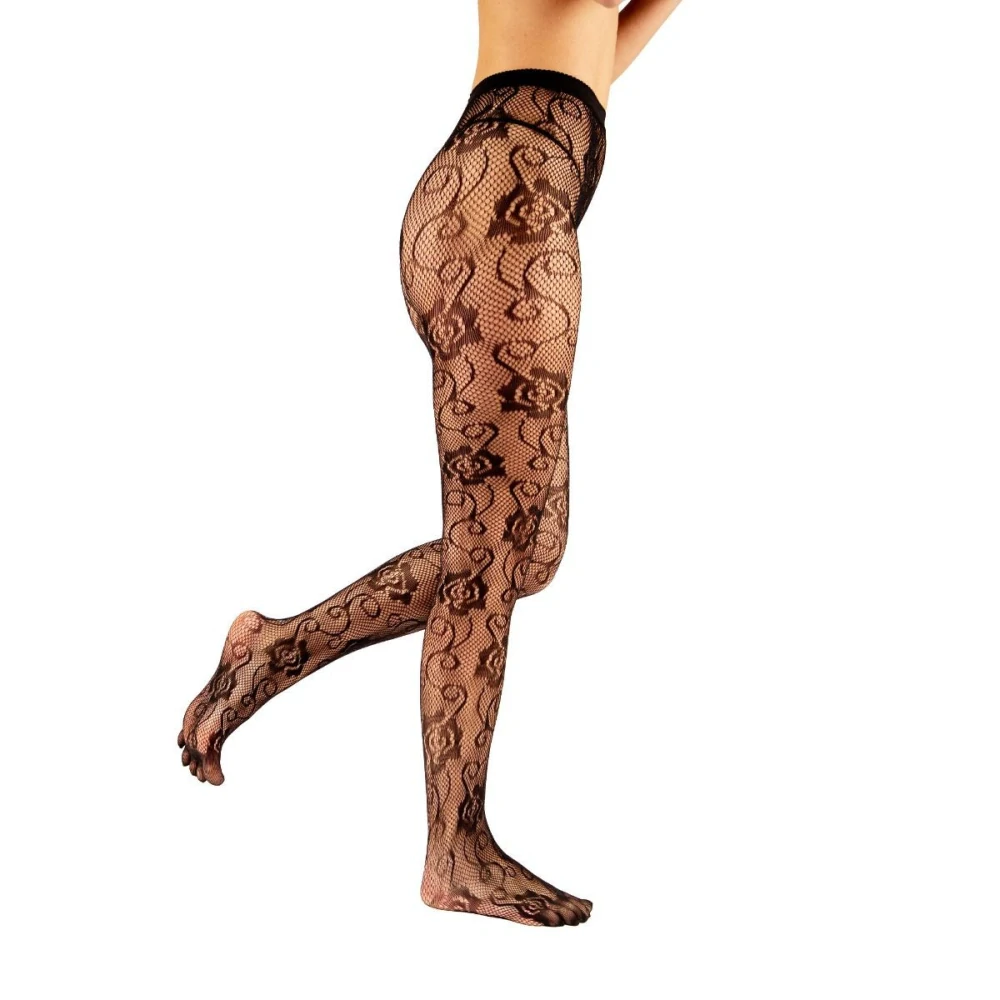 FISHNET TIGHTS silónové prstové pančucháče ToeToe - ROSE