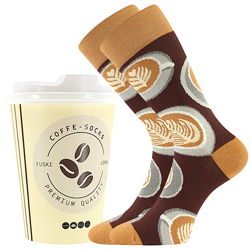 COFFEE SOCKS farebné veselé ponožky Lonka