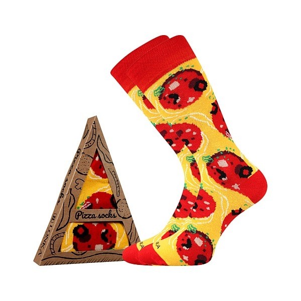 PIZZA veselé ponožky Lonka