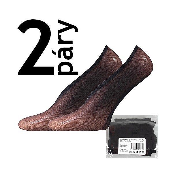 NYLON STEP 2pár 20 DEN pančuchové ťapky Lady B - SÁČEK