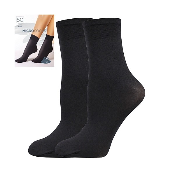 MICRO socks 50 DEN pančuchové ponožky Lady B - 6 párov