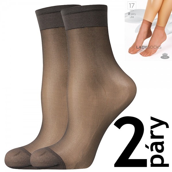 LADY socks 17 DEN pančuchové ponožky Lady B - 12 párů