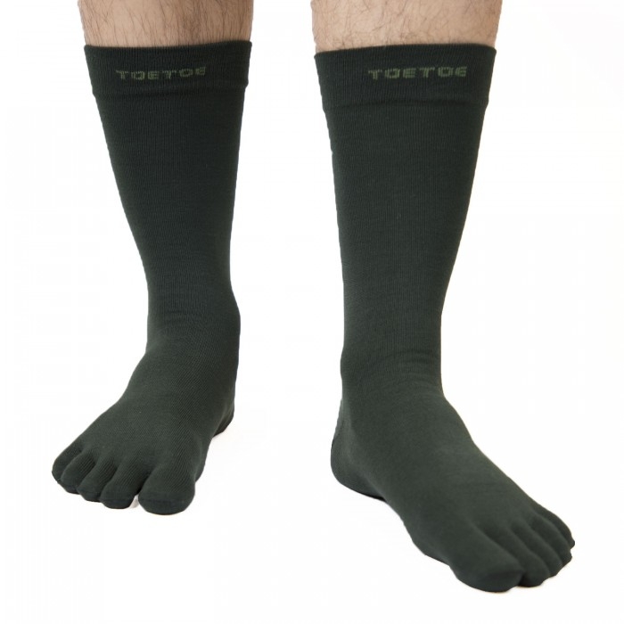 MEN FASHION farebné prstové ponožky ToeToe - PRUHY