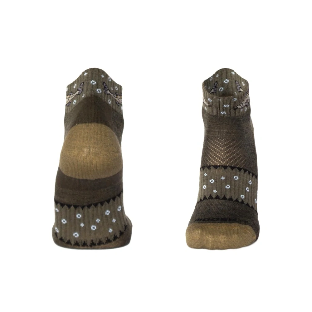 LUZY ZANDER nízke merino ponožky Moose