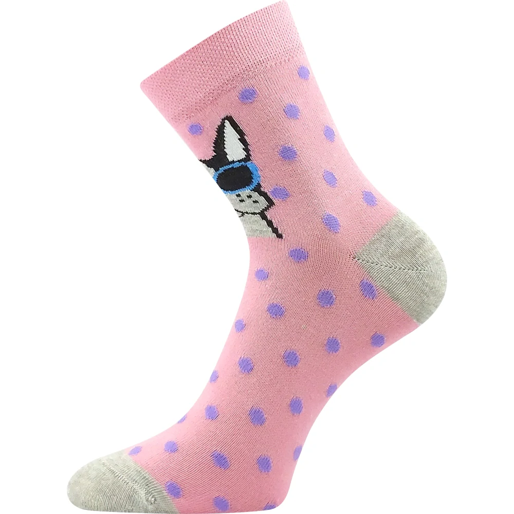 LEYKA dámske veselé ponožky Boma - PEJSCI