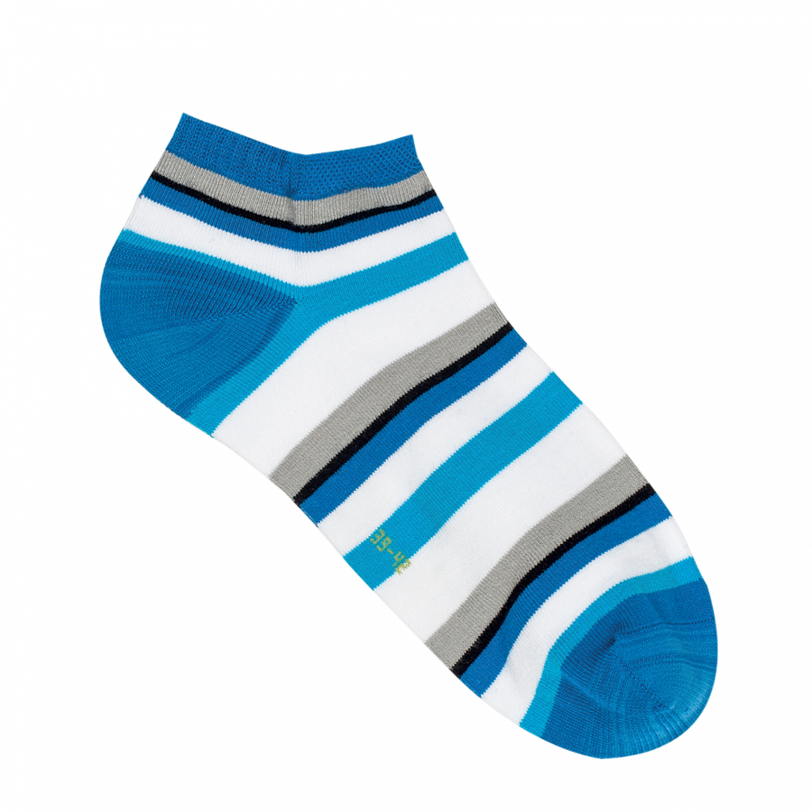 Bambusové unisex SNEAKER pruhované ponožky RS