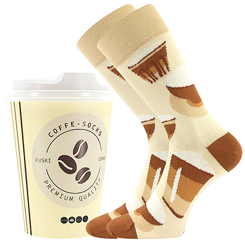 COFFEE SOCKS farebné veselé ponožky Lonka
