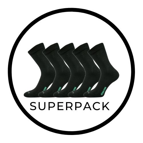 ZEUS SUPERPACK 5párů zdravotné antibakteriálne ponožky VoXX