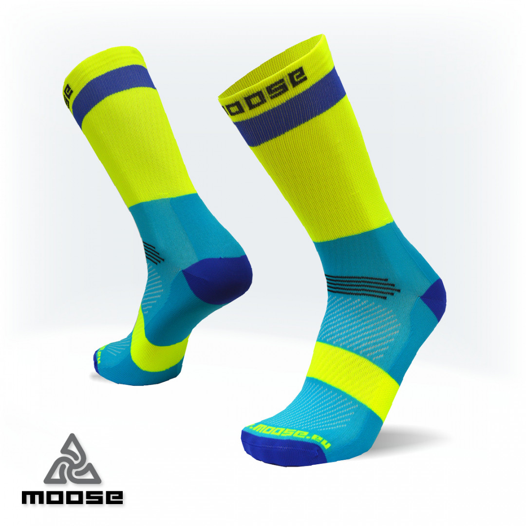 RACE POLY športové cyklo ponožky Moose