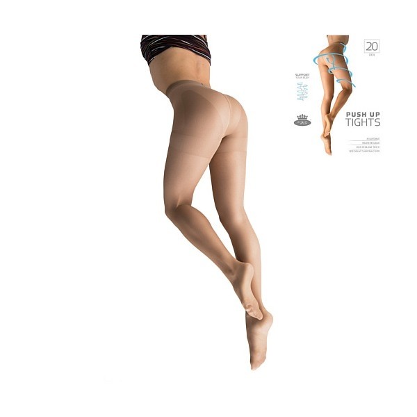 PUSH UP tights 20 DEN kompresné pančuchové nohavice Lady B