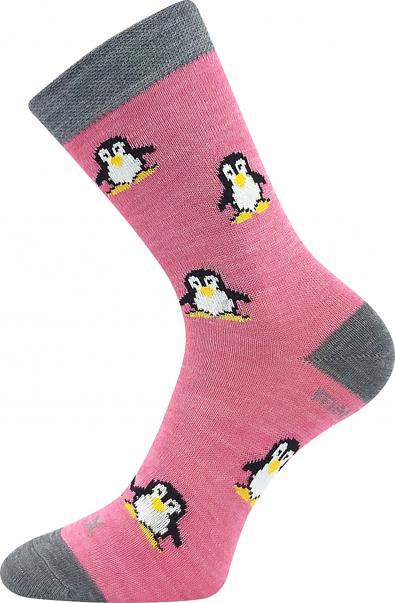 PENGUINIK teplé veselé merino ponožky VoXX