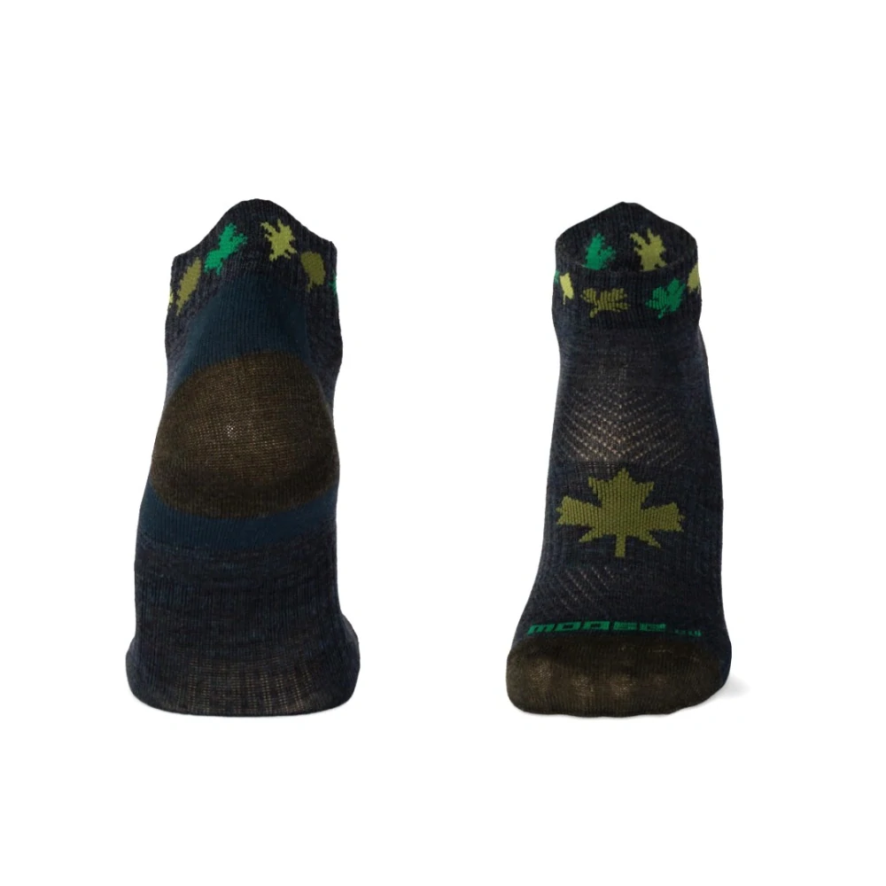 LUZY WOOD nízke merino ponožky Moose