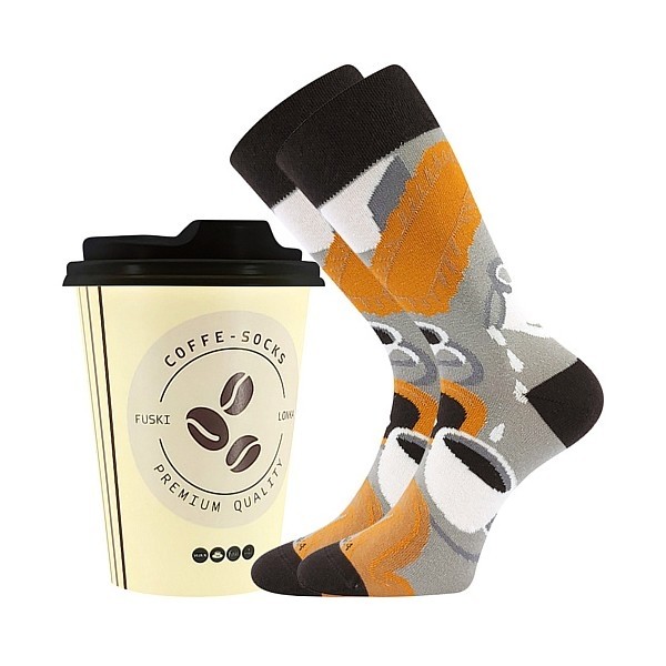 COFFEE SOCKS farebné veselé ponožky Lonka