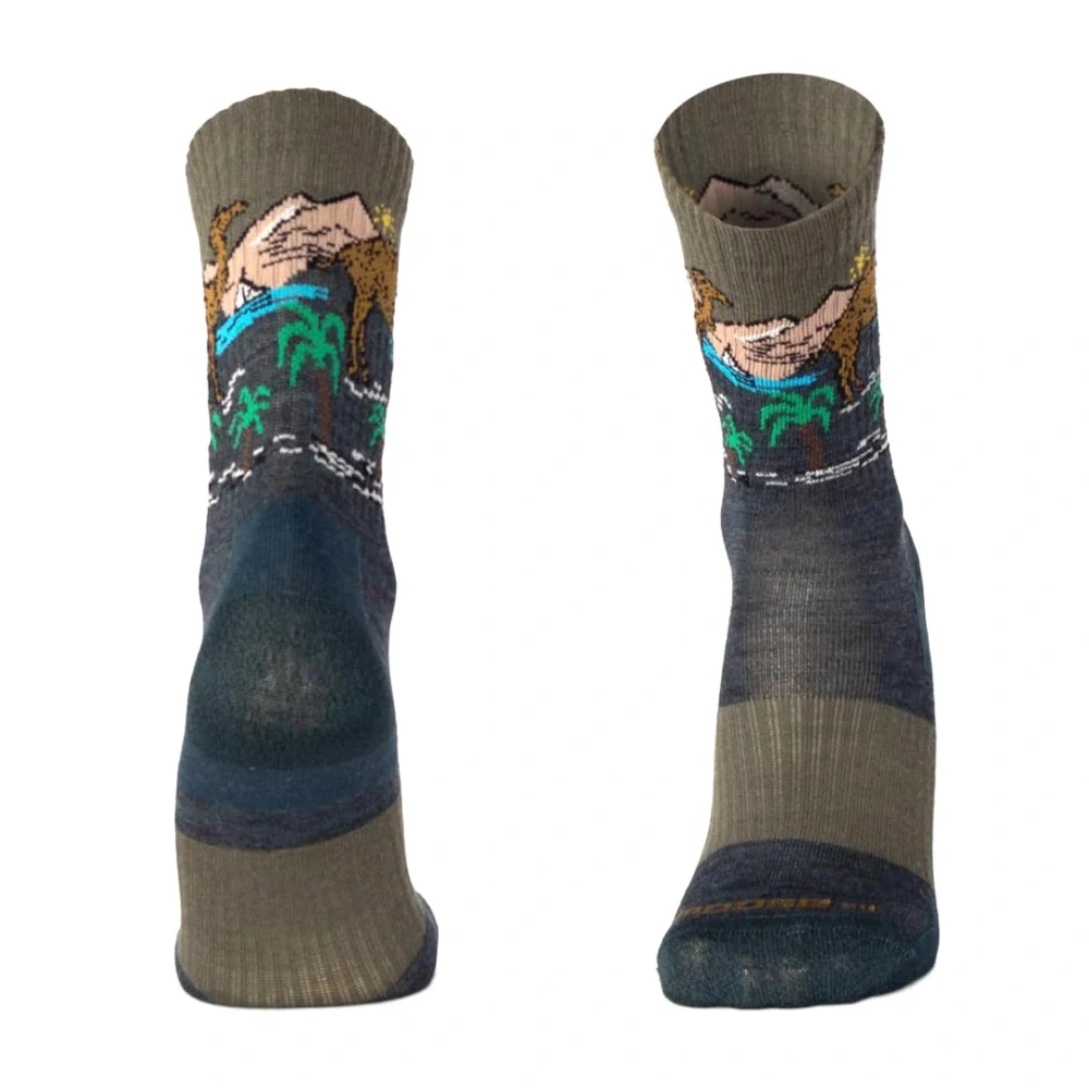 BESKYD CAMEL veselé merino ponožky s ťavou Moose
