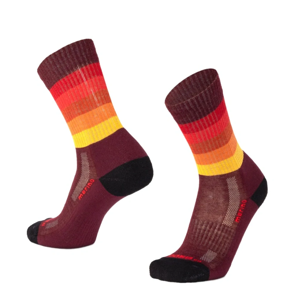 TATRAN STRIPE vysoké pruhované merino ponožky Moose