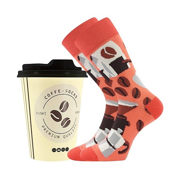 COFFEE SOCKS farebné veselé ponožky Lonka