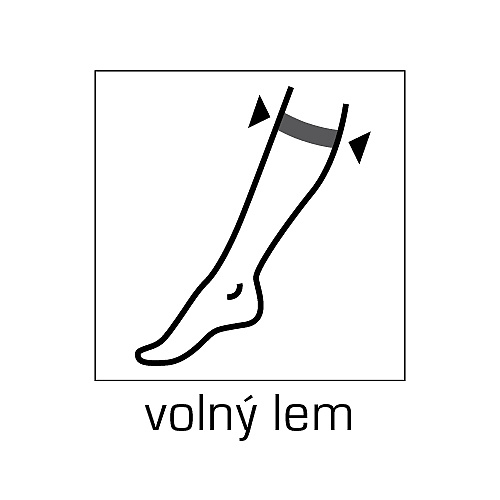 COTTON socks 60 DEN pančuchové ponožky Lady B - 6 párov