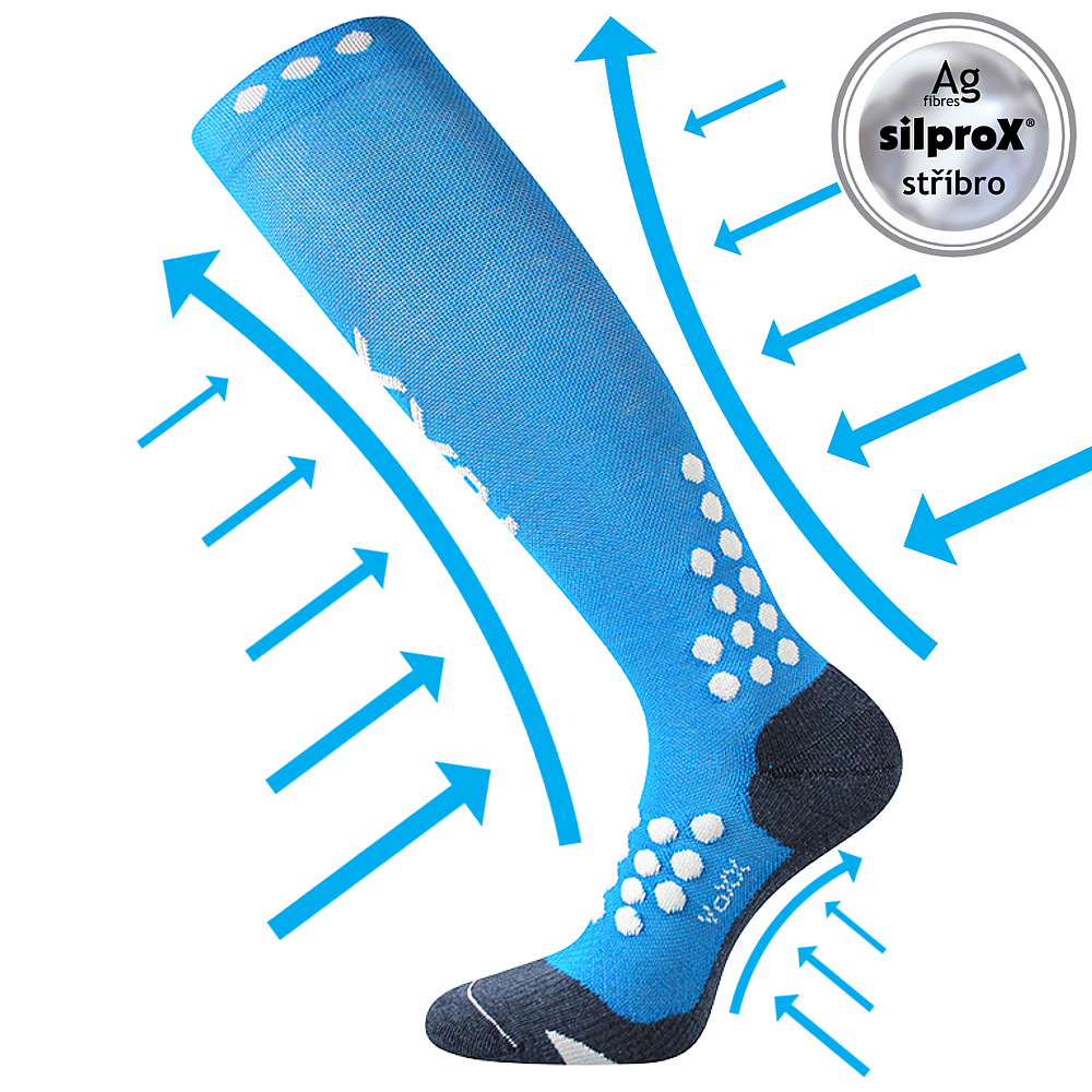 MARATHON funkčné kompresné podkolienky s iónmi striebra VoXX