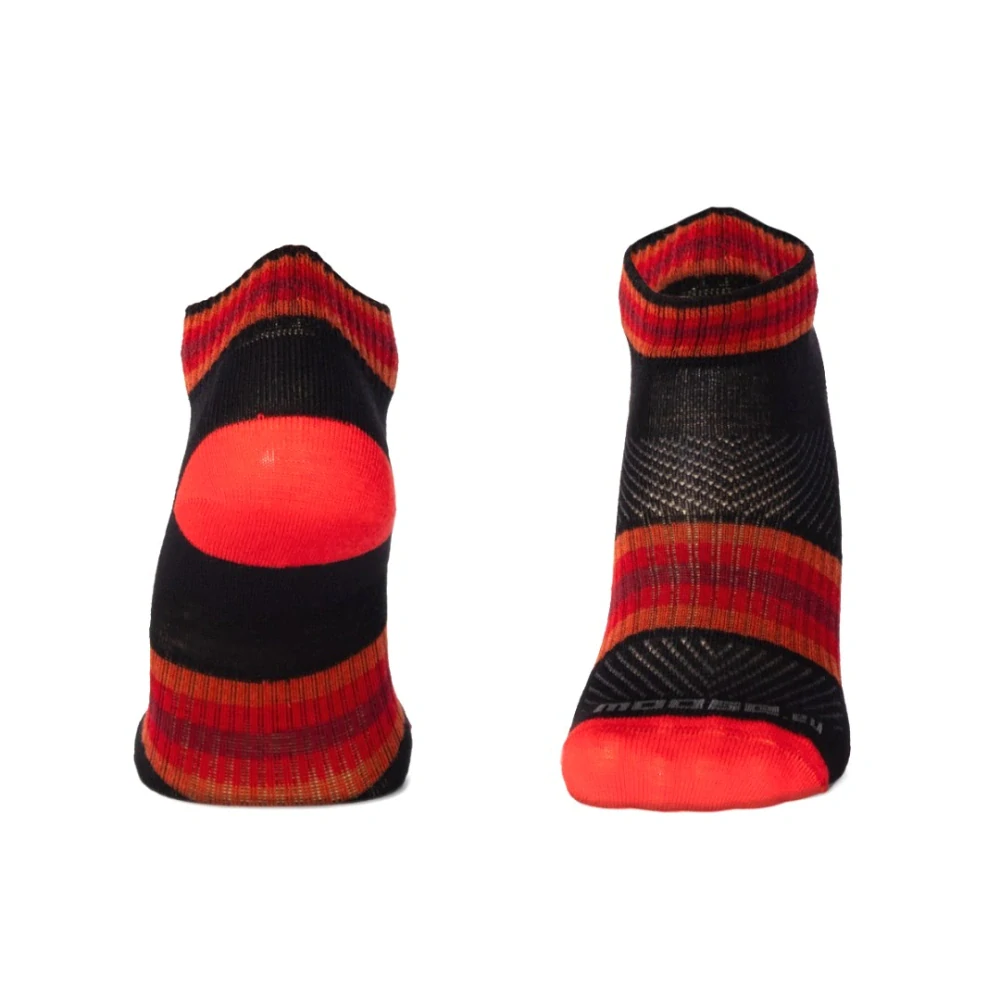 LUZY DASH nízke pruhované merino ponožky Moose